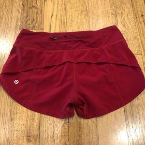 Lululemon red shorts 2